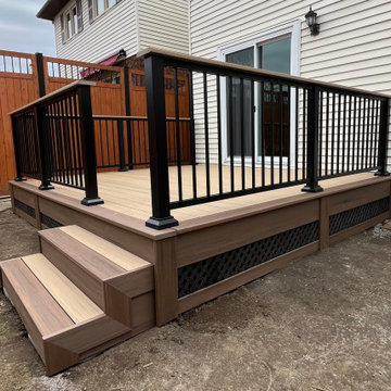 Azek Weathered Teak and English Walnut pvc