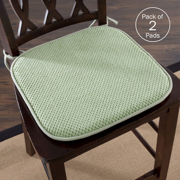 Chair Cushions, 4-Pack Memory Foam Pads, 2 Pack
