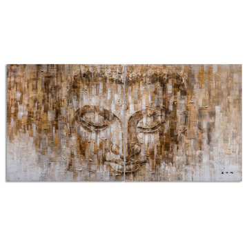 The Life of Buddha II- Hand Painted Canvas Art - Wrapped Canvas Painting