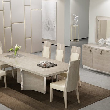Modern Walnut Extendable Dining Collection
