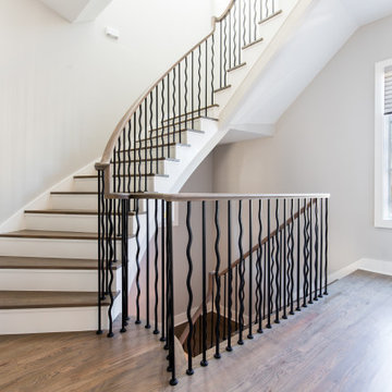 Sonnette Cellular Roller Shades on Landing in Opened Position