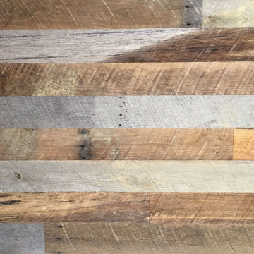 Reclaimed Oak Barn Siding Wall Panel Mixed Gray-Brown