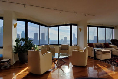 Living room - contemporary living room idea in Philadelphia