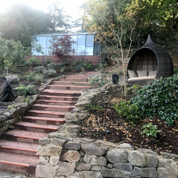 Stairs up to Greenhouse