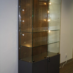 Glass display case - Display And Wall Shelves 