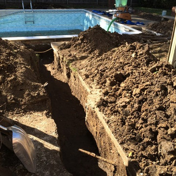 Lundy plumbing and liner install