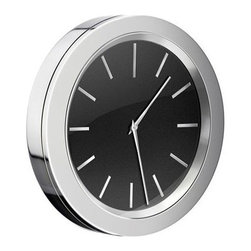 Smedbo TIME Clock 2 1/2" Chrome/Black In Gift Box YK3802 - Bath Products