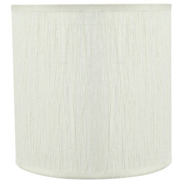 31222 Drum Shaped Spider Lamp Shade, Off White, 8" wide, 8"x8"x8"
