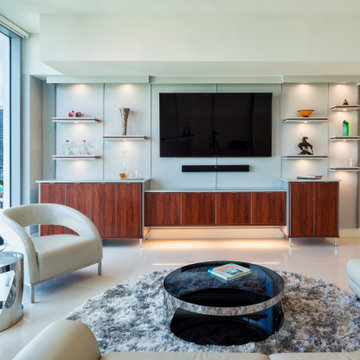 Modern Wood Entertainment Center