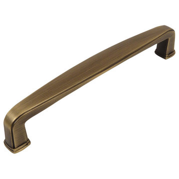Cosmas 4392-128BAB Brushed Antique Brass 5” CTC Cabinet Pull