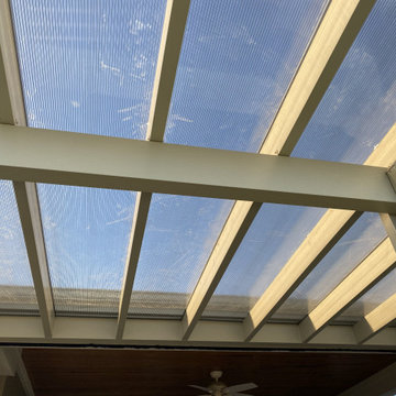 "Elitewood" Aluminum Rafter System with Polycarbonate Sheeting Topper