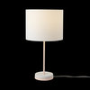 Lila 19" Blush Pink Table Lamp with White Linen Shade
