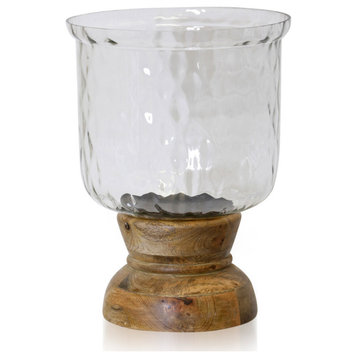 Asha Candle or Candle Holder, Natural and Clear