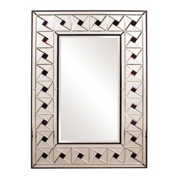 www.essentialsinside.com: armand rectangular framed wall mirror, frosted - Wall Mirrors