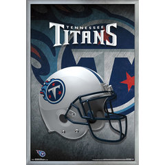 Trends International NFL Tennessee Titans - Team 22 Framed Wall Poster  Prints Barnwood Framed Version 22.375 x 34