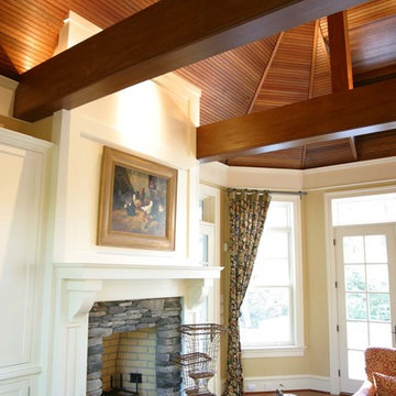 A large shingle style home
