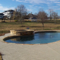 Pool and Hot tub with Spray Deck concrete - Products