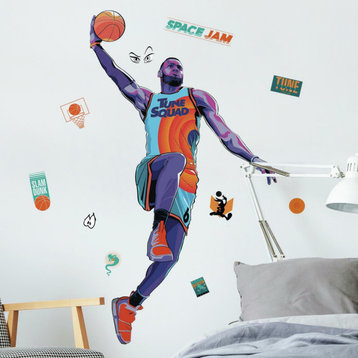 Space Jam Lebron Peel And Stick Giant Wall Decals