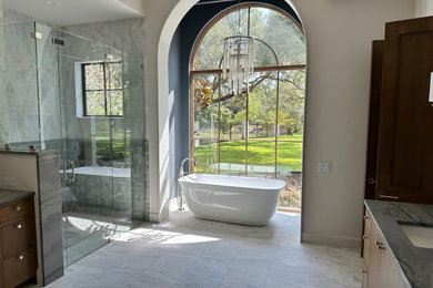 Inspiration for a mediterranean home design remodel in Austin