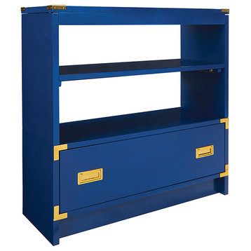 Wellington 36" Bookcase, Lapis Blue