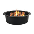 Sunnydaze Heavy-Duty Fire Pit Rim Liner, DIY Build your Own, 30" Diameter