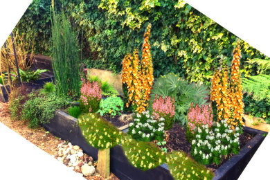 Inspiration for a raised pond in Kent.