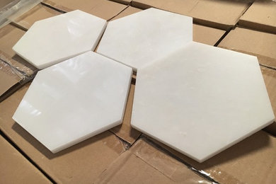 Arabescato(Oriental) Premium White 6" Hexagon Marble Tiles