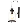 Rustic Wall Light Lantern With Jug Bubble Glass, Rubbed Bronze