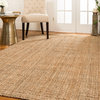 Calvin Hand-Woven Chunky Jute Boho Contemporary Area Rug Carpet, 8' X 10'