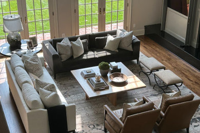Living room - contemporary living room idea in Columbus