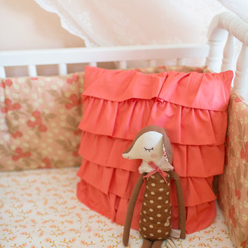 Coral Waterfall Pillow and Bambi doll