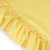 Ellis Curtain Stacey Tailored Tier Pair Curtains, Yellow, 56"x45"