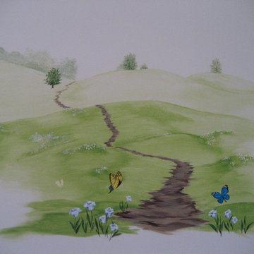 Child's room wall mural