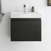 Nano 24" Bathroom Cabinet, Base: Black, With Integrated Sink