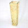20" Tapered Glass Vase, Wabi Sabi