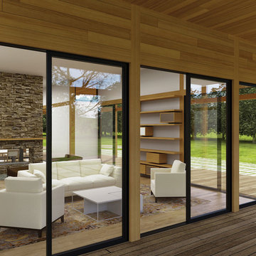 Shangri-La - AMAN smart haus (living room & deck)