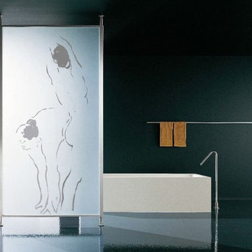 Translucent hand-painted screens