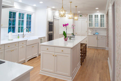 Example of a french country kitchen design in Other