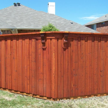 Decorative Board on Board Cedar Fence
