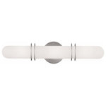 Livex Lighting - Livex Lighting 1903-91 Pelham - Three Light Bath Bar - Mounting Direction: Up  Shade IPelham Three Light B Brushed Nickel Hand  *UL Approved: YES Energy Star Qualified: n/a ADA Certified: YES  *Number of Lights: Lamp: 3-*Wattage:60w Candelabra Base bulb(s) *Bulb Included:No *Bulb Type:Candelabra Base *Finish Type:Brushed Nickel