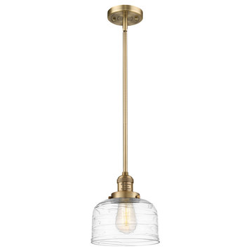 Innovations Bell LED Large Mini Pendant 201S-BB-G713-LED, Brushed Brass