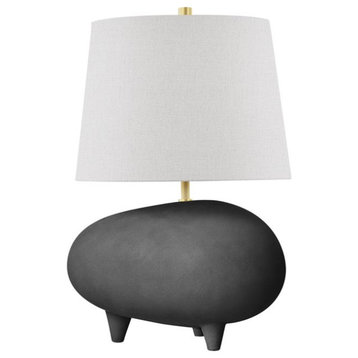 Hudson Valley Tiptoe 1-LT Table Lamp KBS1423201A-AGB/MB - Aged Brass/Matte Black