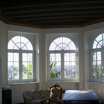 Ristrutturazione edilizia e restauro conservativo di una Villa liberty in collin