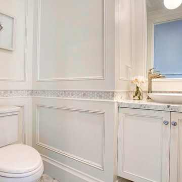 Powder Room - Meticulously Detailed Cape Cod Home in Manhattan Beach, CA