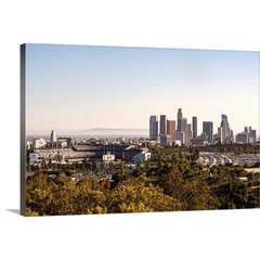 Dodger Stadium Canvas, LA Skyline Printed on Canvas, Los Angeles skyli