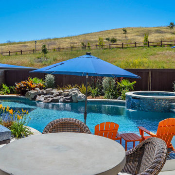 Hawaii Retreat in this limited space backyard in Danville, Ca