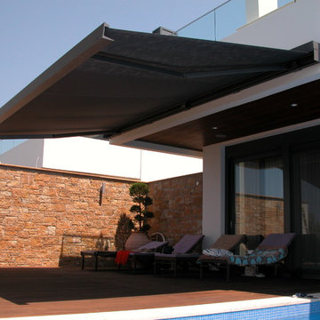 Toldo de diseño en terraza