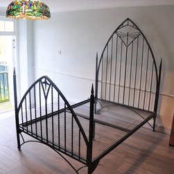 Wrought Iron Dragonfly Bed - Bed Frames