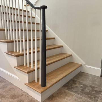 Project #142 | Transitional Staircase with Over-the-Post Balustrade