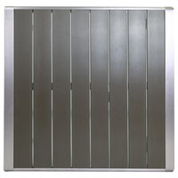 Hallie Outdoor Anodized Aluminum Dining Table With Tempered Glass Table Top, Faux Wood